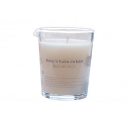 Bougie Huile de bain - Fleur de coton